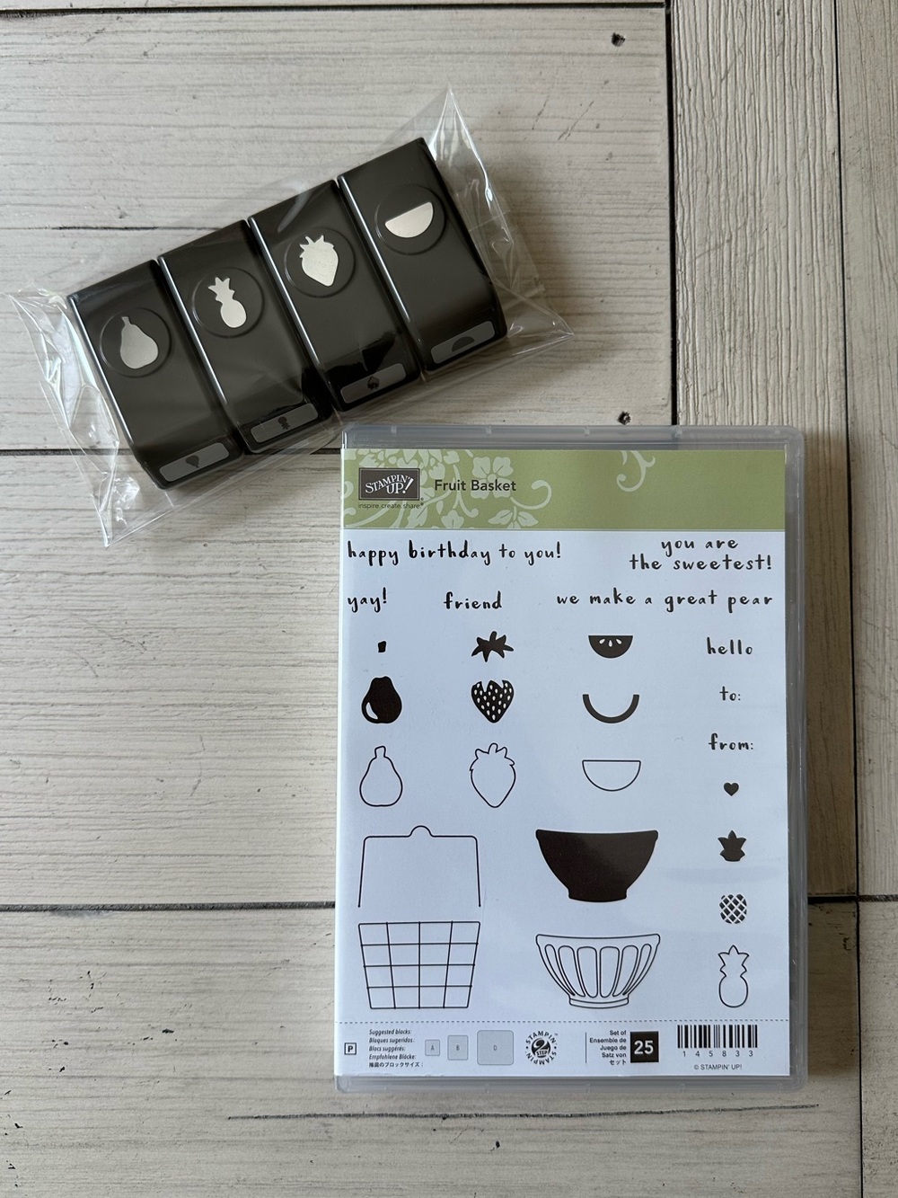Stampin’ Up! Fruit Basket Stamp Set and Coordinating Punches